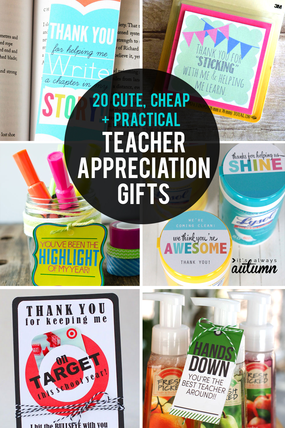 20 Cheap Easy Cute Teacher Appreciation Gifts It s Always Autumn
