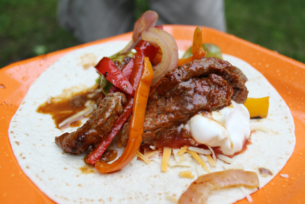 Campfire beef fajites | 35 best camping recipes