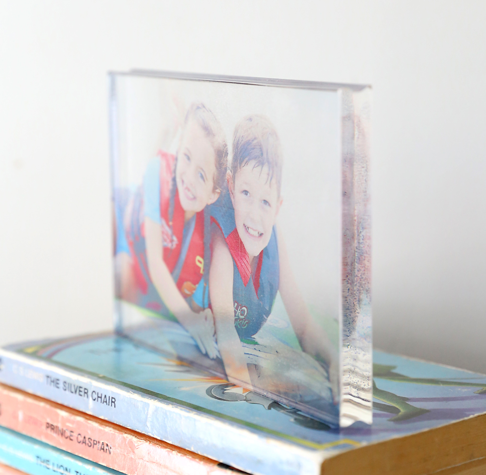 DIy acrylic photo block