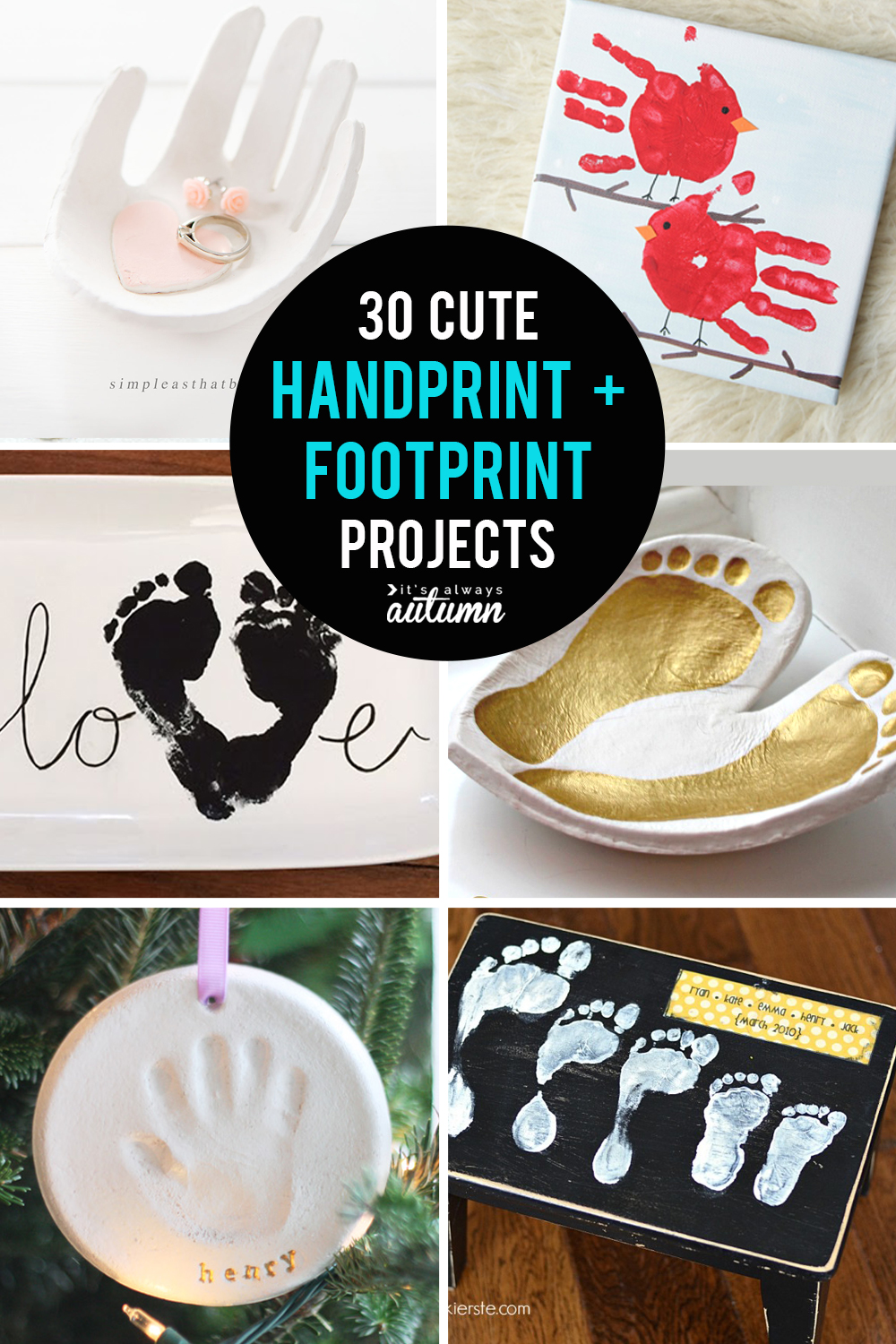 30 best handprint and footprint projects: handprint art, DIY gifts, keepsakes, and more!