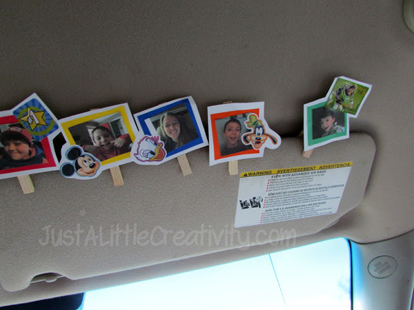 Promote good behavior in the car with visor clips | Best ideas for road trips with kids