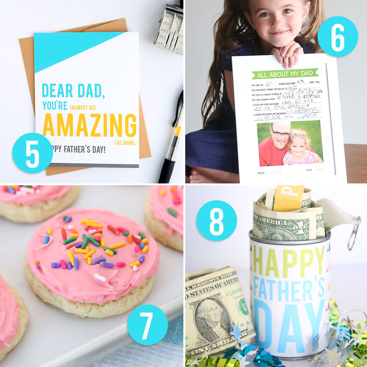 20 cool DIY Father's Day gift ideas! Great homemade gift ideas for Dad.