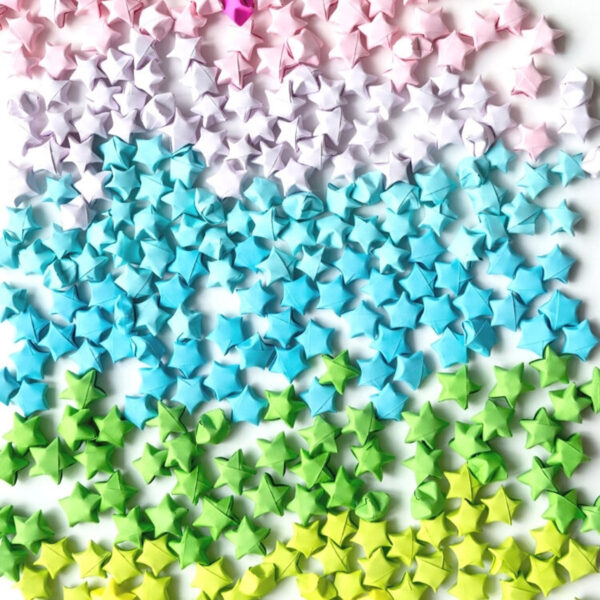 Origami lucky stars.