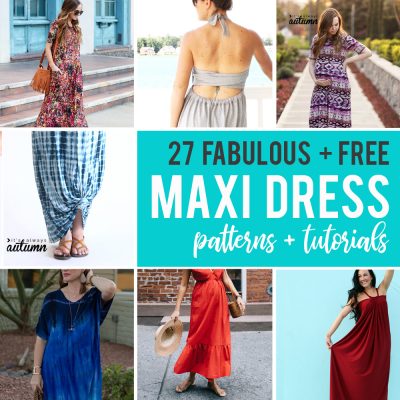 The best free maxi dress patterns and tutorials