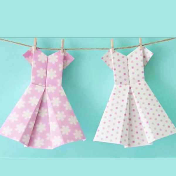 Origami dresses.