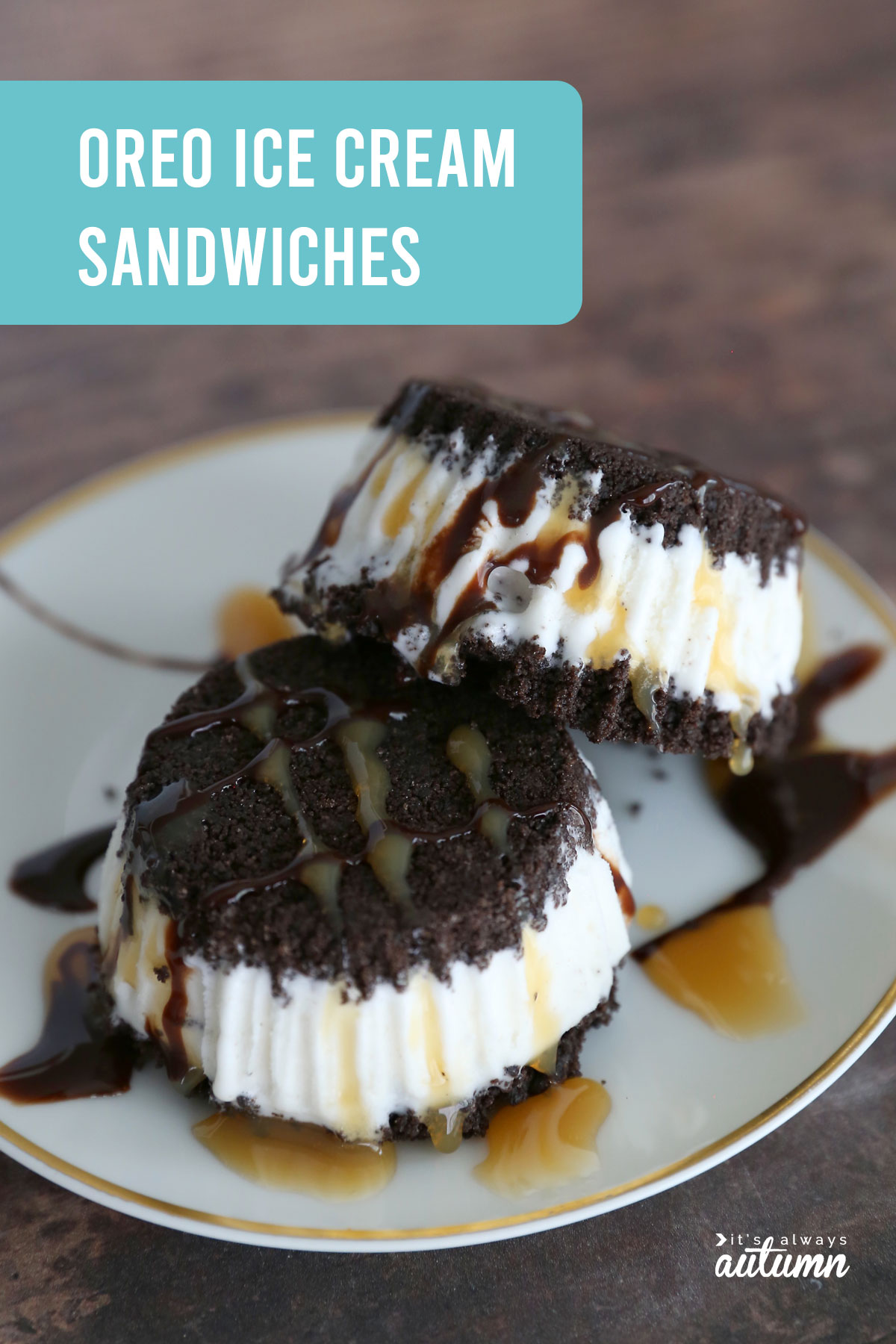 Oreo Ice Cream Sandwiches are the BEST homemade dessert!