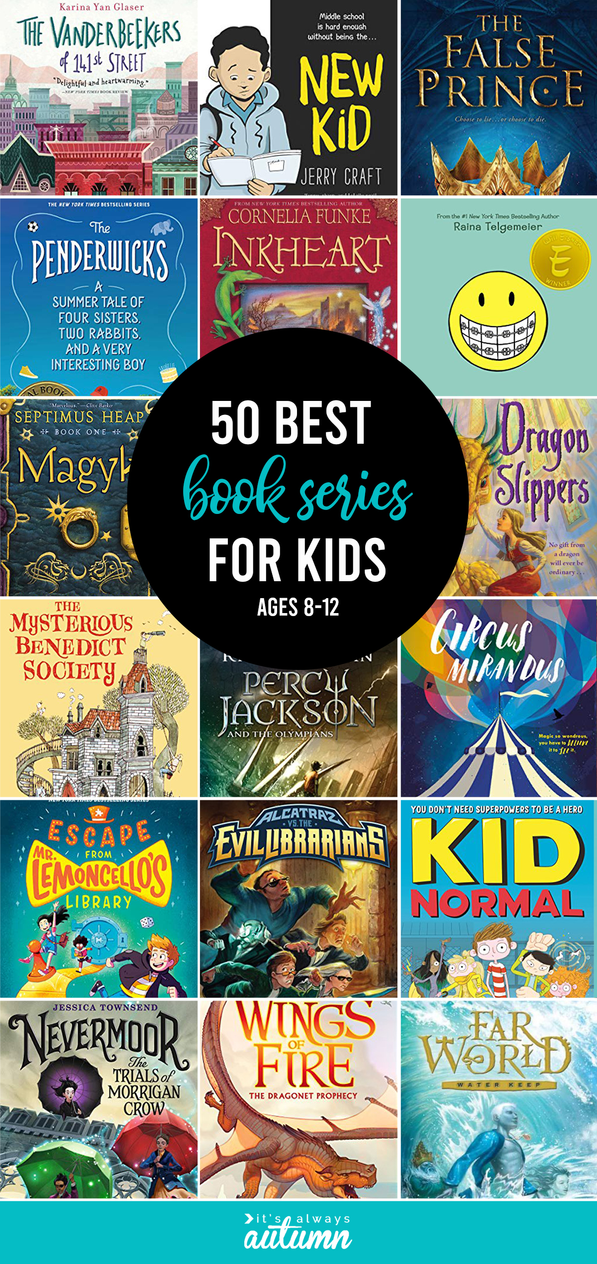 30 best book series for kids ages 8-12 summer reading list