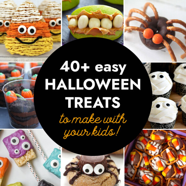 40+ easy Halloween treats to make with your kids collage