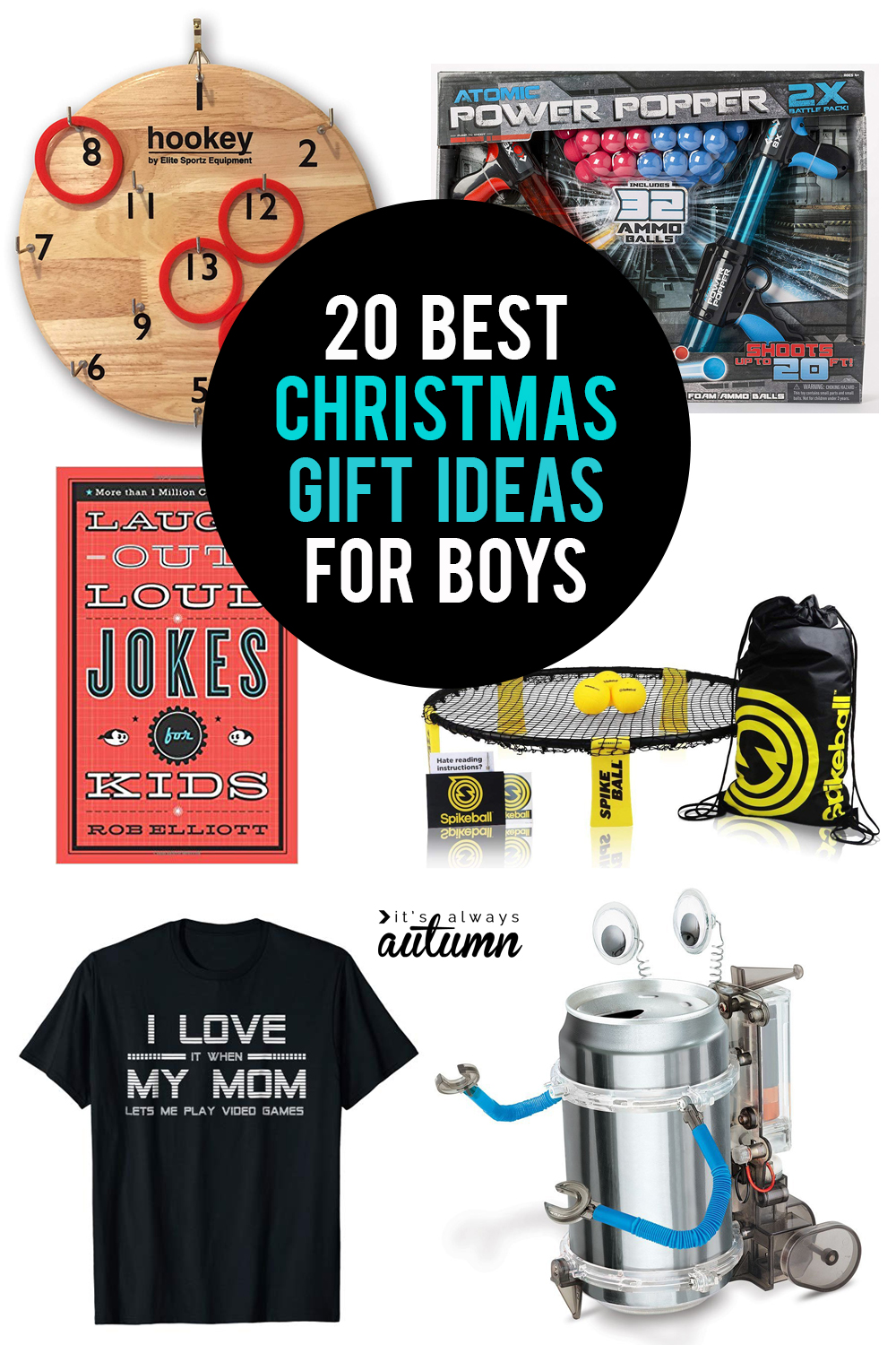 These are the 20 best Christmas gifts for boys! Tons of great ideas here.