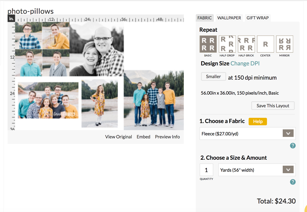 DIY personalized photo pillows - this would be a great Christmas gift!