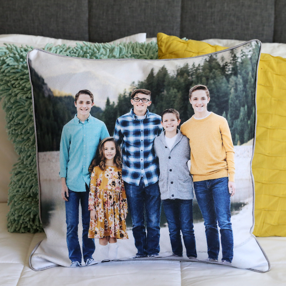 personalized pillow with your print