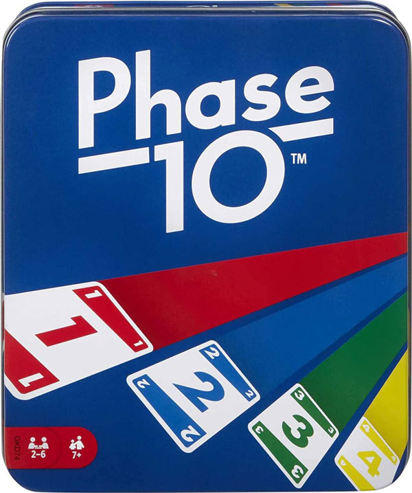 Phase 10 card game.