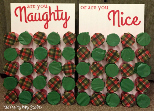 Are you naughty or nice punch out Christmas game