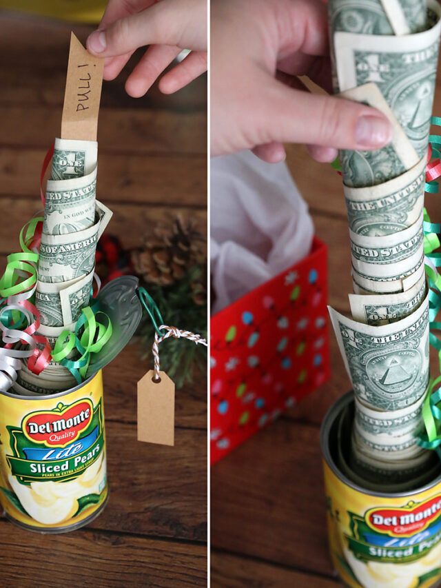 Funny Christmas Money Gift Idea: Cash In A Can Story