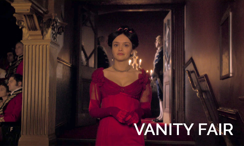 Olivia Cooke wearing a dress in Vanity Fair