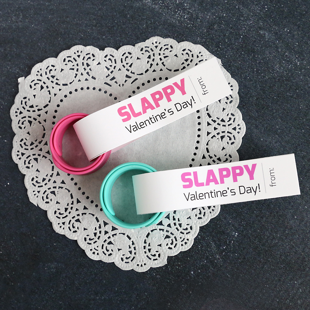 slap bracelet valentine card diy printable 6