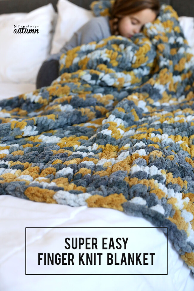 Loop Yarn Cable Knit Blanket - It's Always Autumn