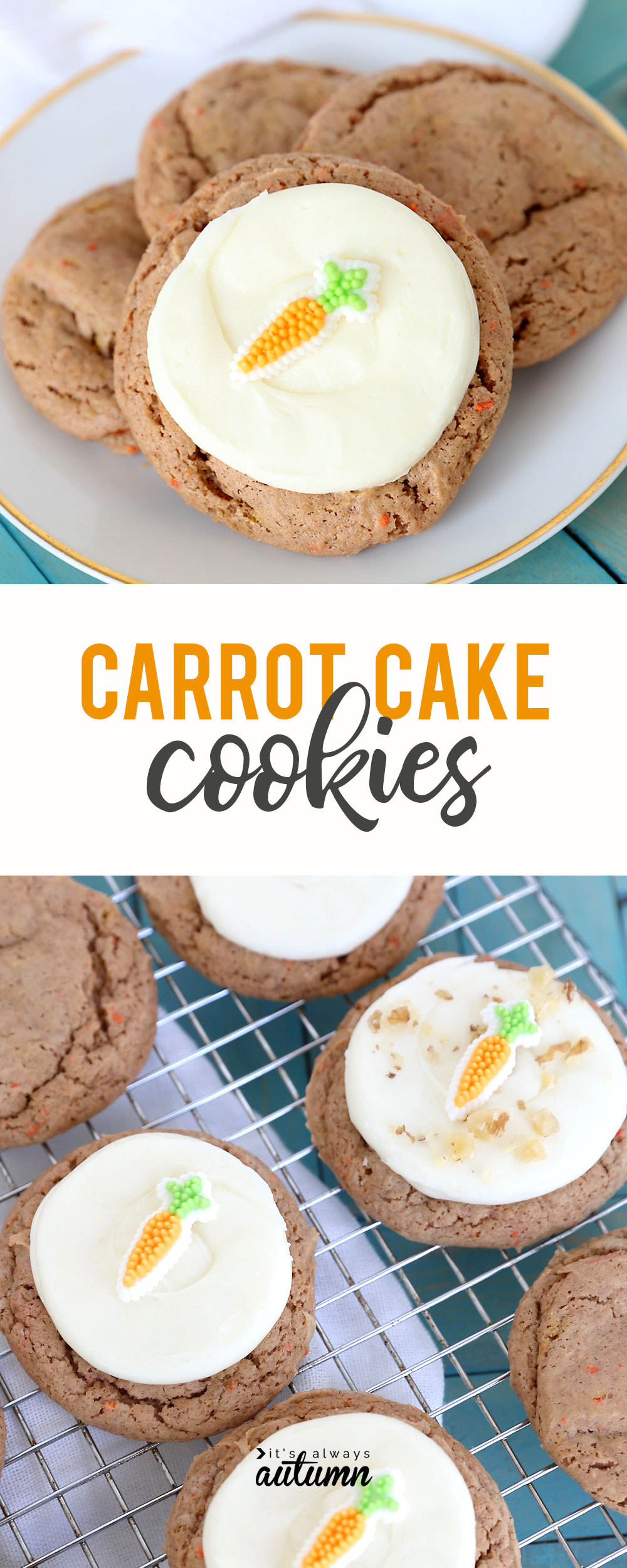 Carrot cake cookies