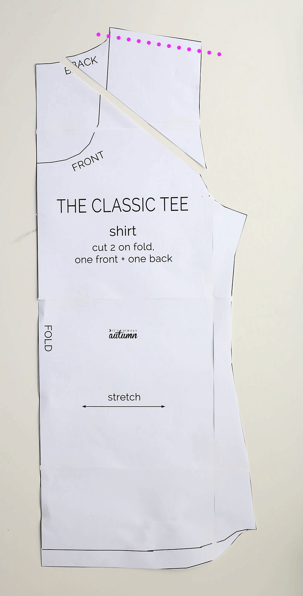 The Classic Tee shirt sewing pattern