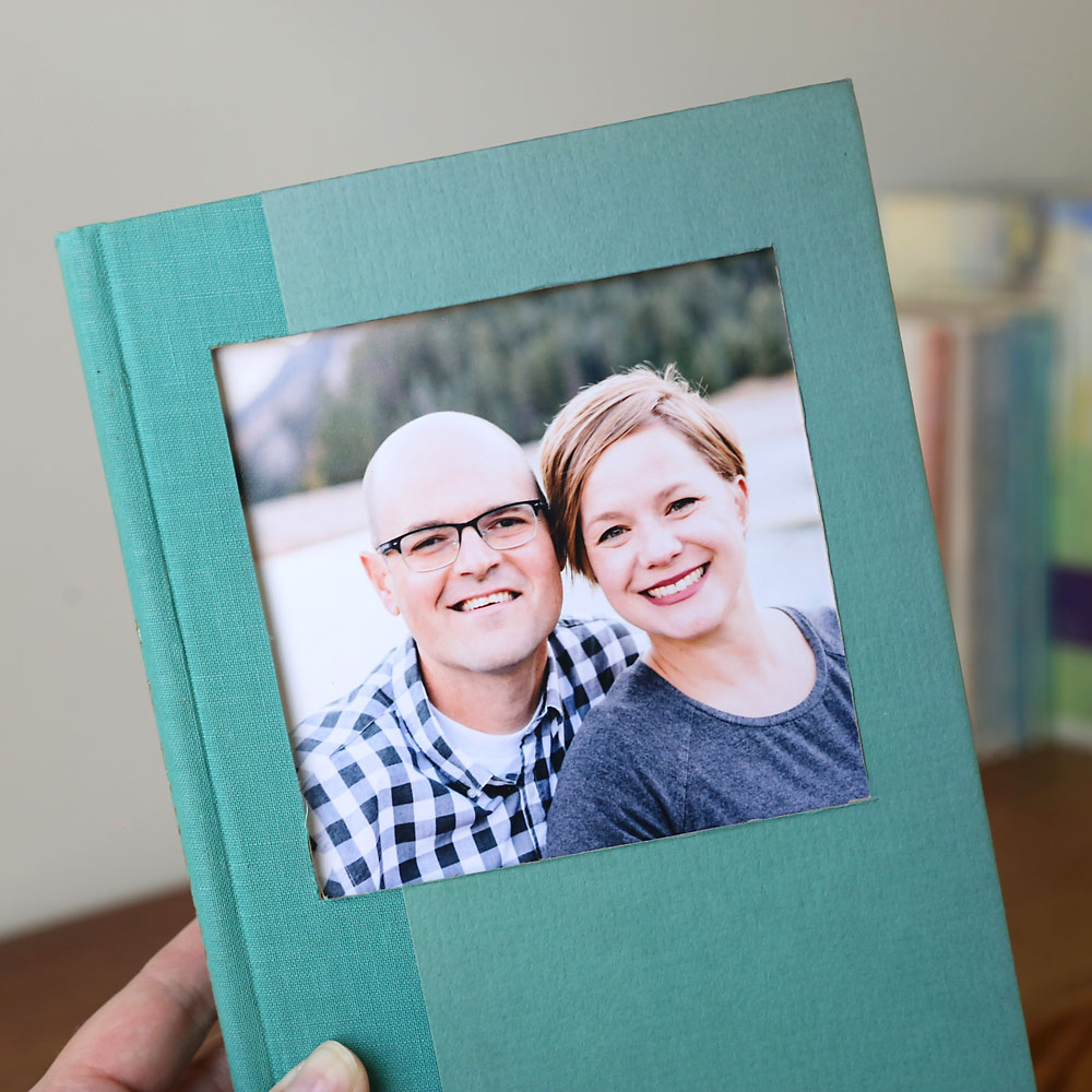 DIY book picture frame easy photo craft idea
