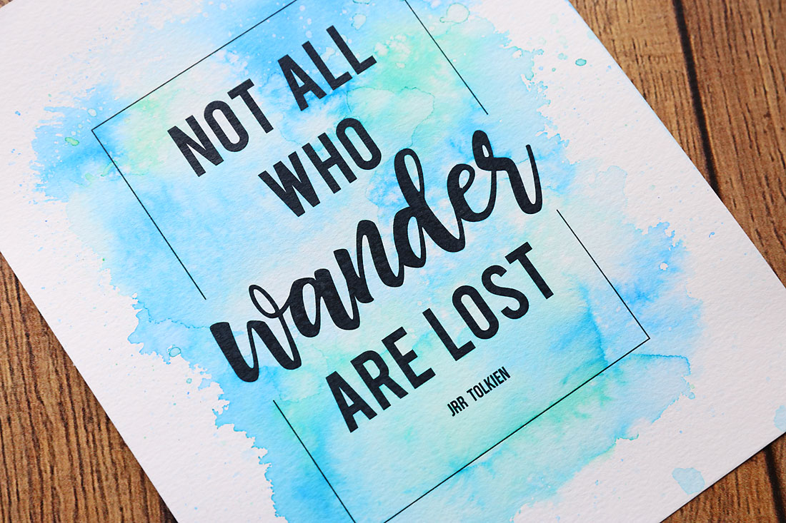 These pretty DIY watercolor prints are made with markers, not paint! So easy anyone can do it.