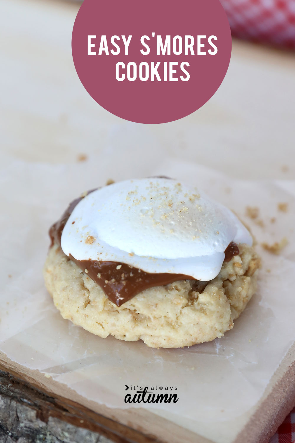 Easy s\'mores cookies