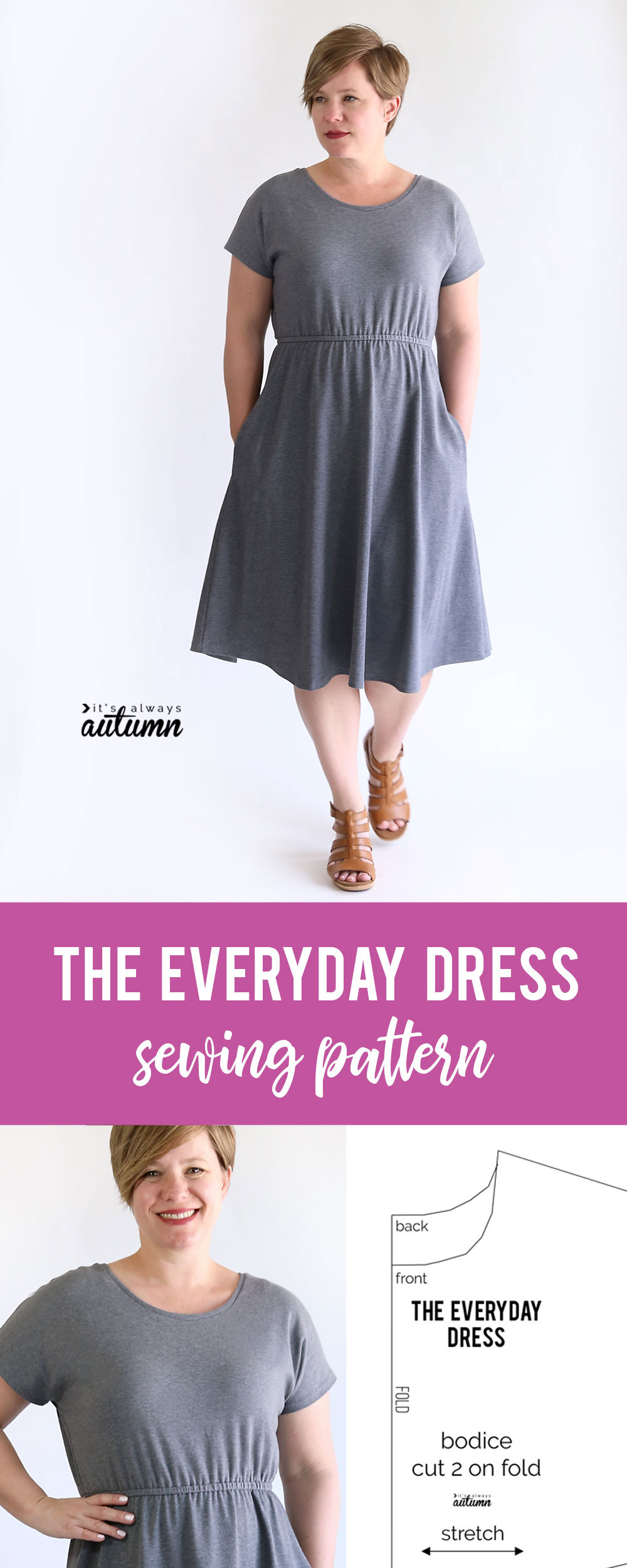 The Everyday Dress sewing pattern + tutorial - It's Always Autumn