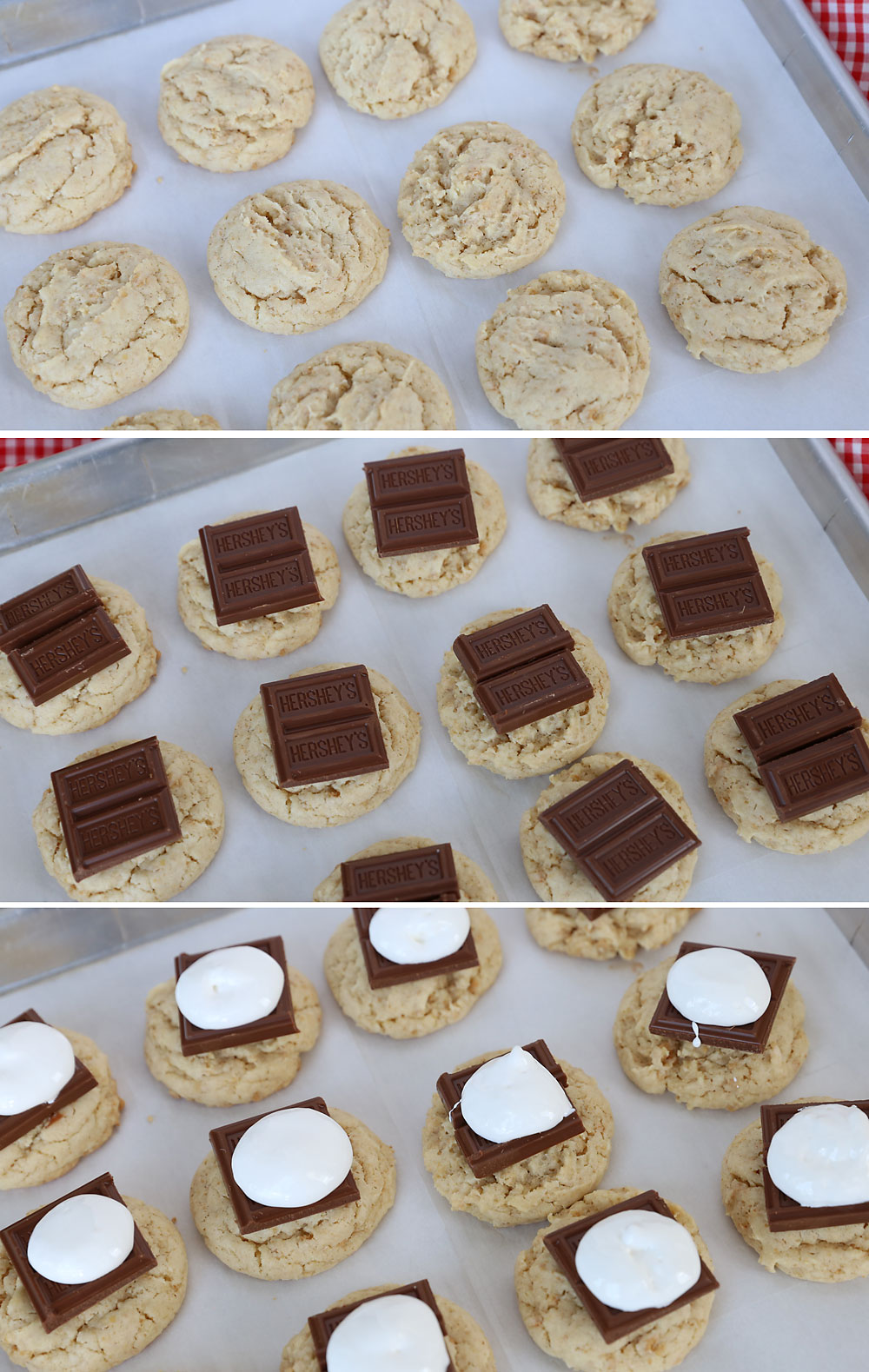 How to make s'mores cookies