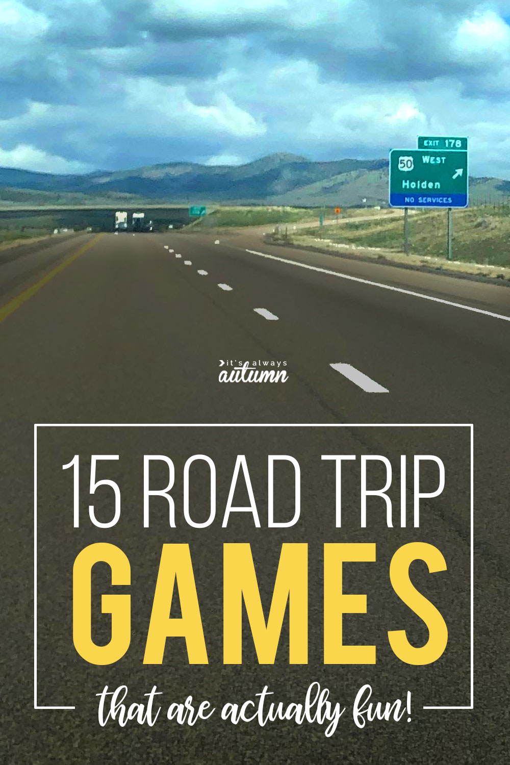 Easy road trip games that are actually fun! 15 games to play in the car.