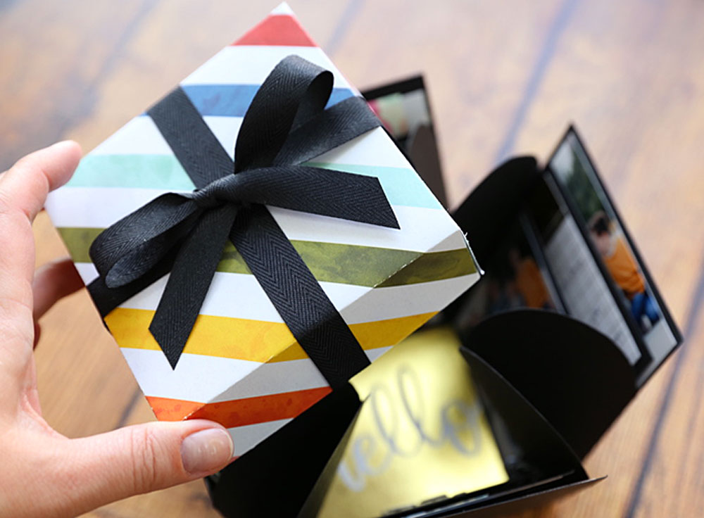 Learn how to make this cool DIY explosion box card.