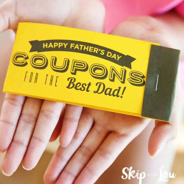 Coupon book for Father's Day.