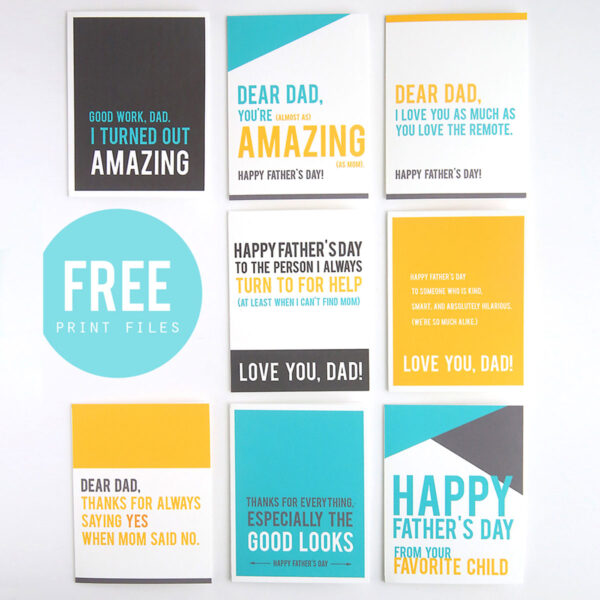 Funny father's day cards.