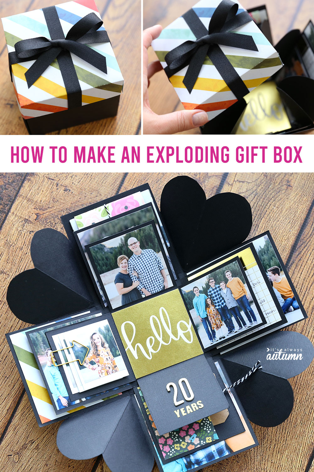 Learn how to make this cool DIY explosion git box.