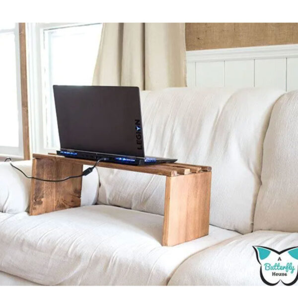 Laptop desk on a couch.