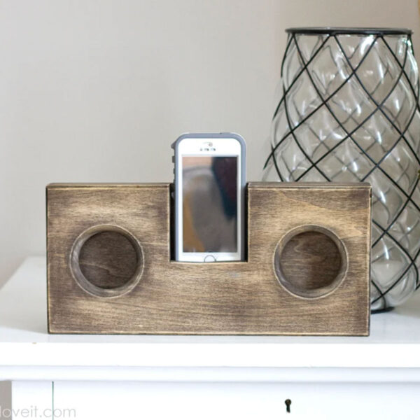 Wood iphone amp.