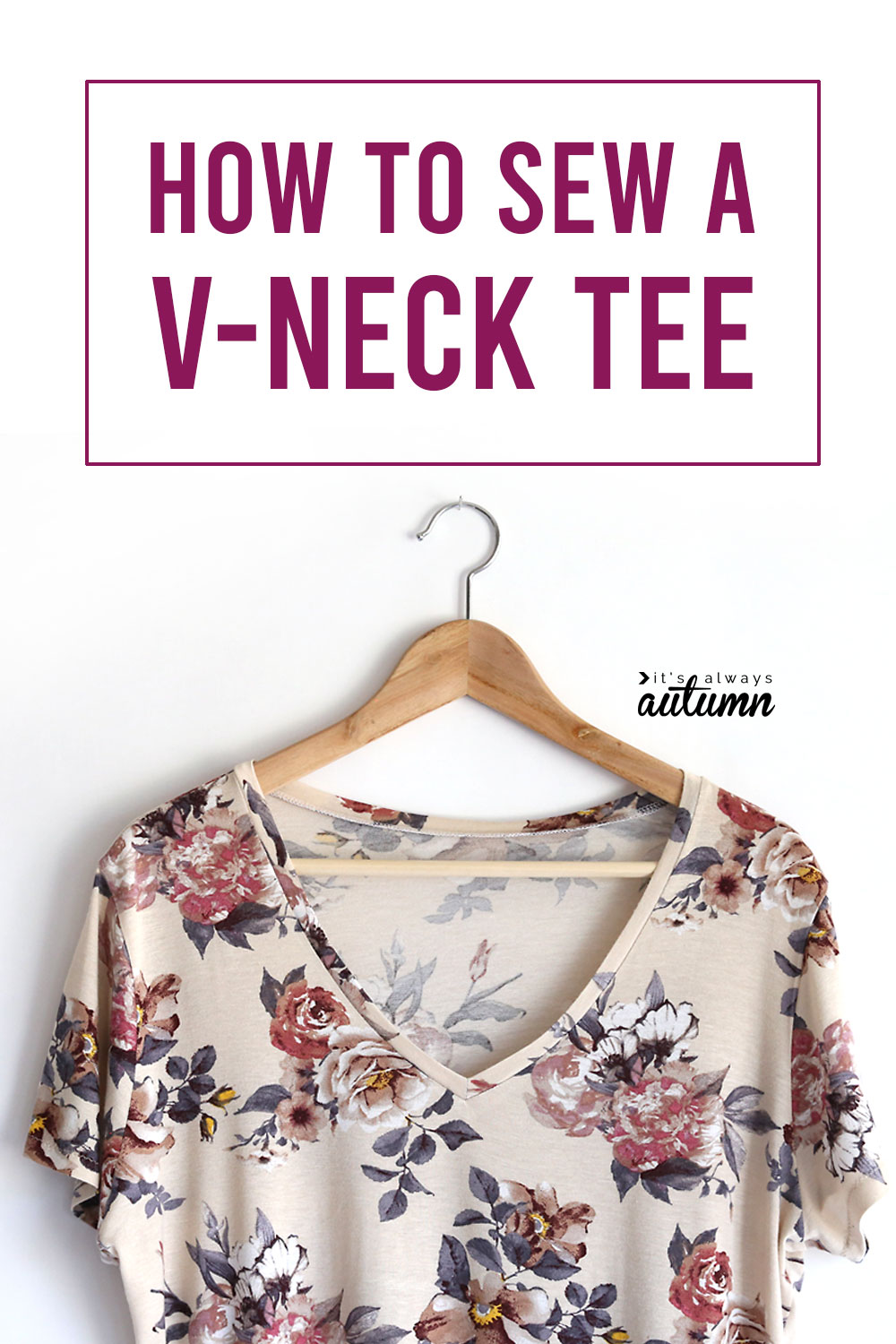 How to make a v-neck t-shirt
