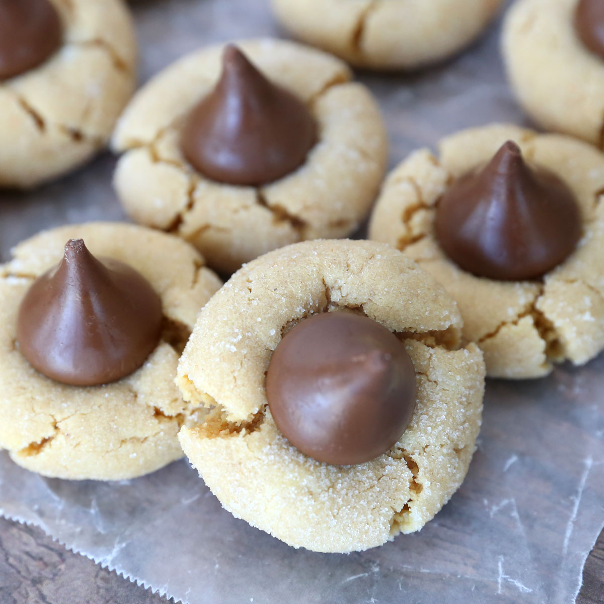 Peanut butter blossoms - just 5 ingredients!