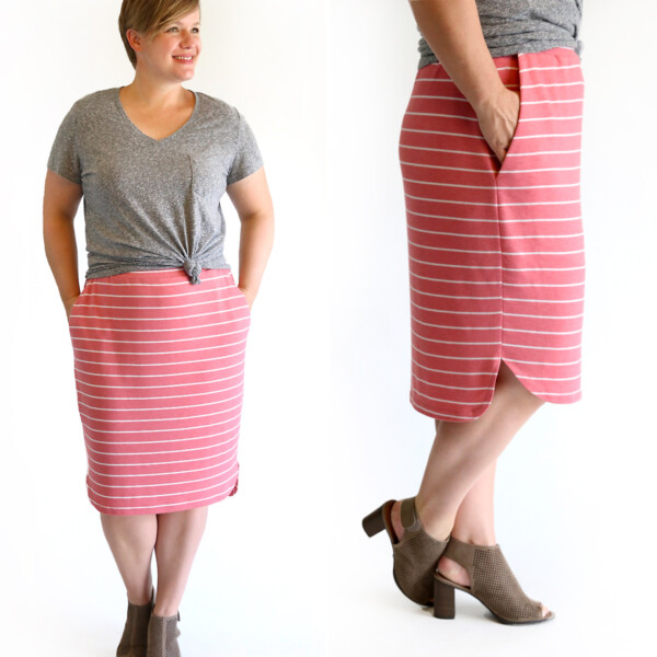 Your new favorite skirt! Click through for the free sewing pattern and tutorial.