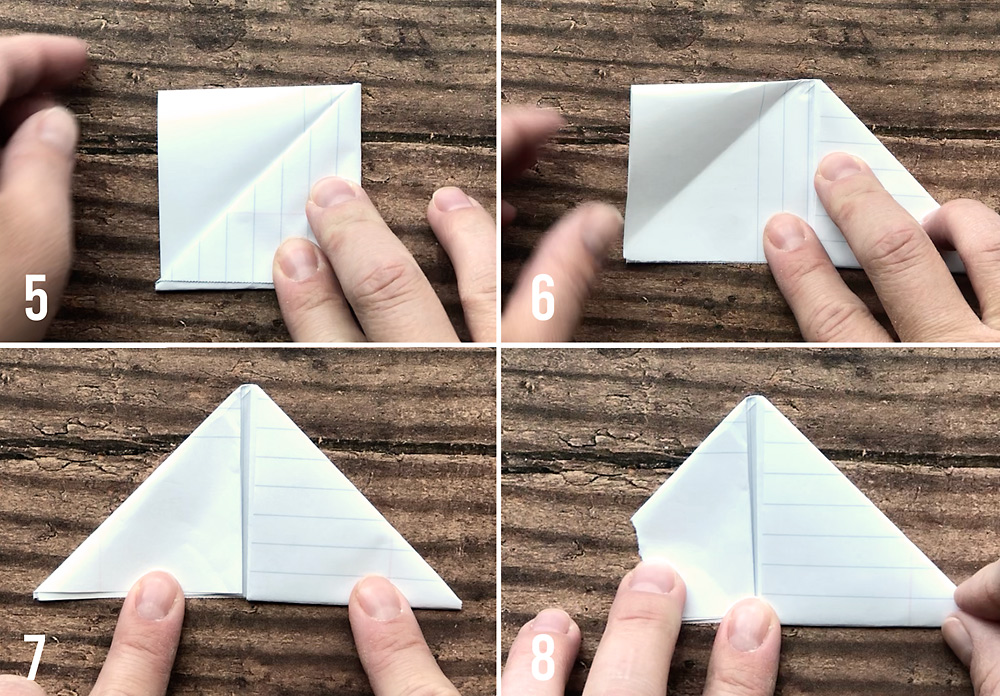a paper football