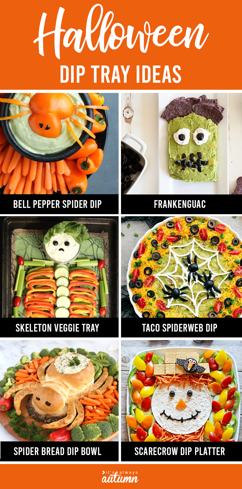 Halloween dip tray ideas