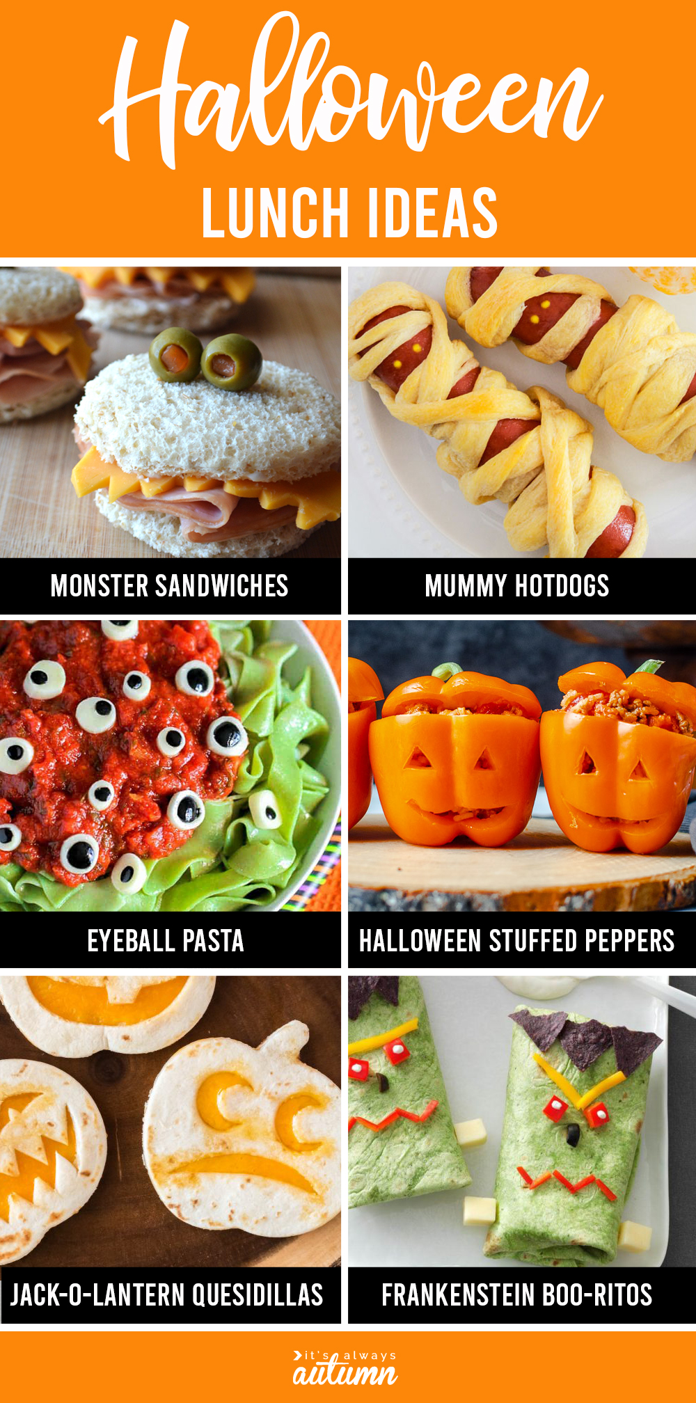 Halloween lunch ideas