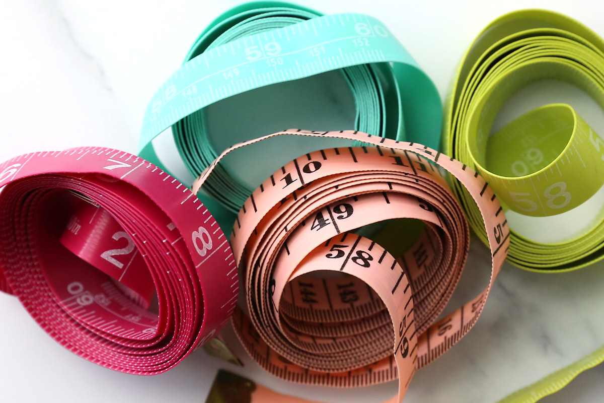 Sewing tools: measuring tapes