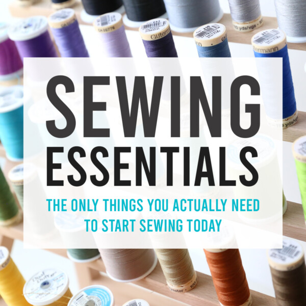 You DON'T need a huge amount of supplies to start sewing - just these sewing essentials.