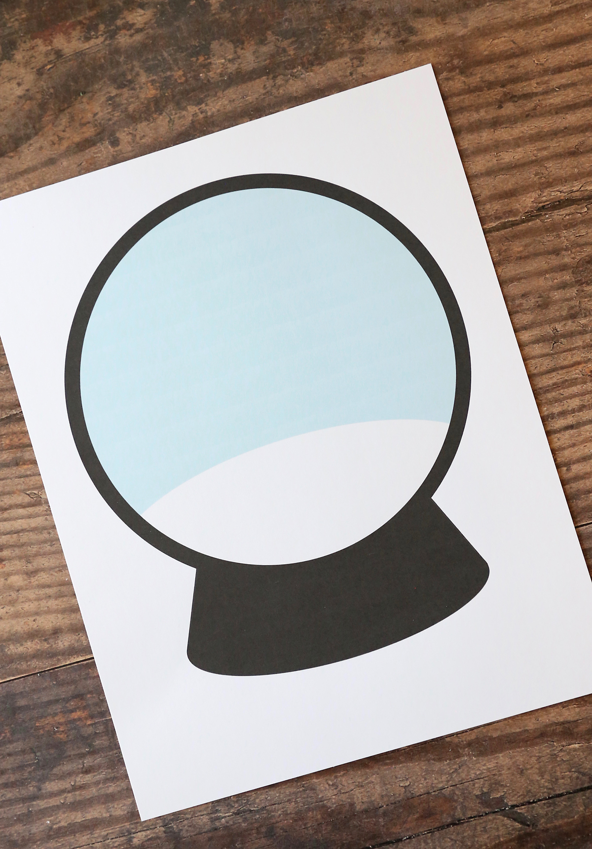 Printable Snow Globe Template Pdf Printable Templates Free