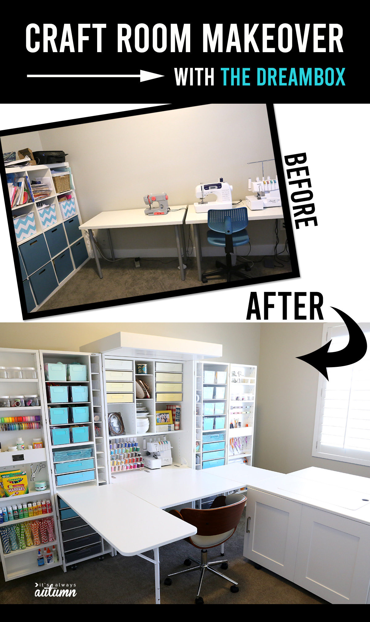 The DreamBox craft organization system can completely transform your craft room! Learn what I love about it, and what I don't.