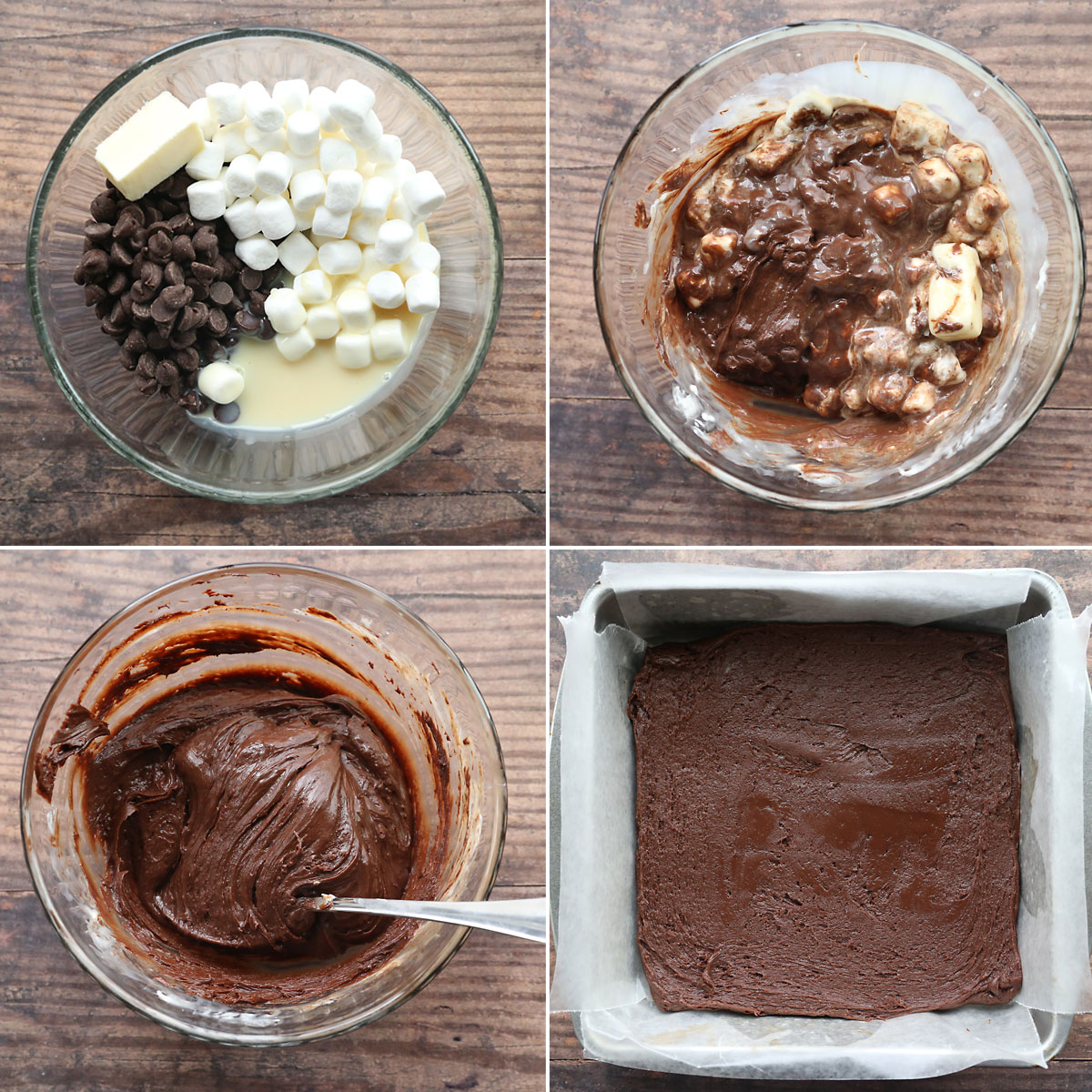 How to make peppermint bark fudge: chocolate layer