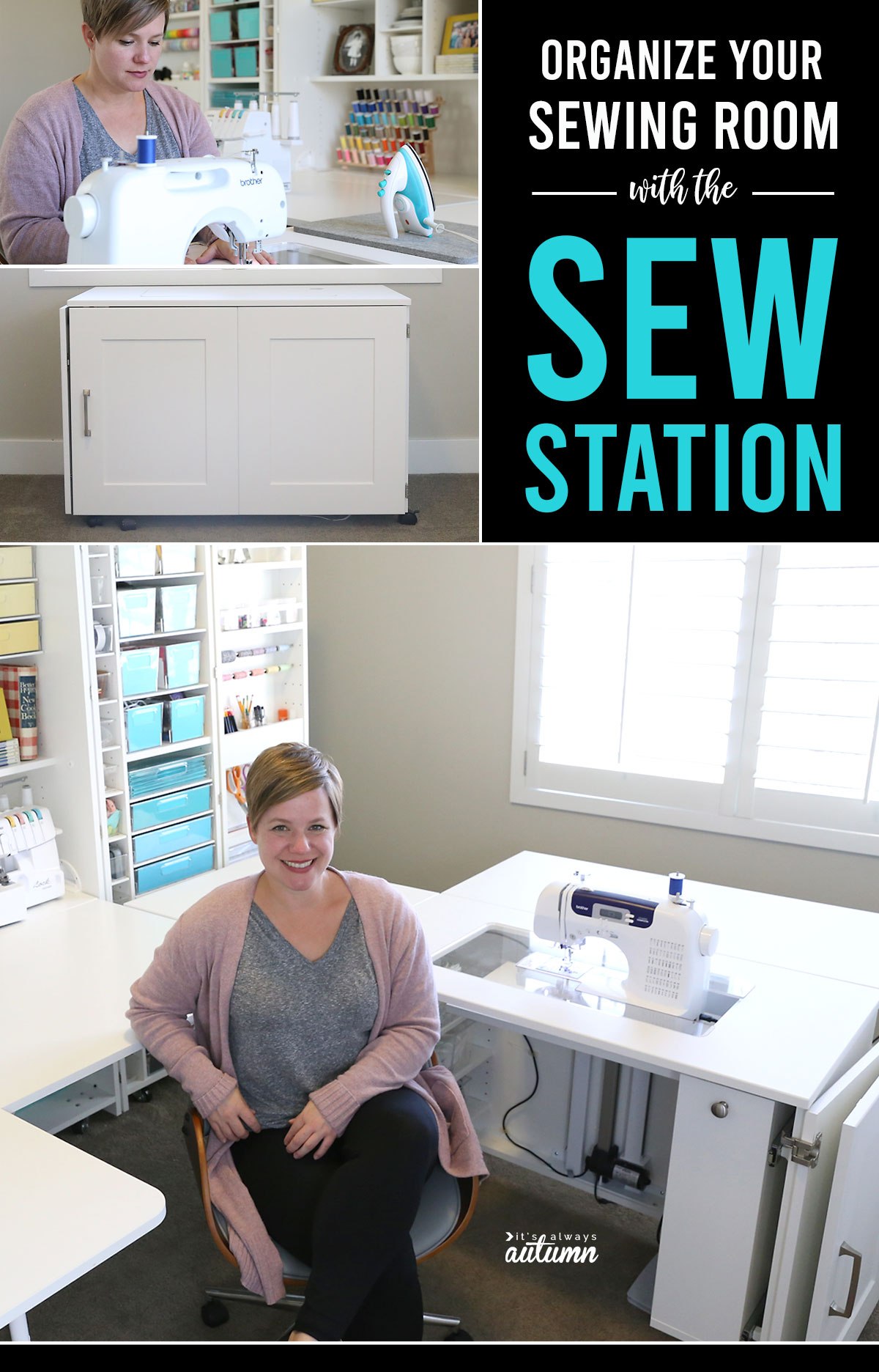 Create an AMAZING craft room with the Sew Station plus a Dreambox. Click through for a video tour!