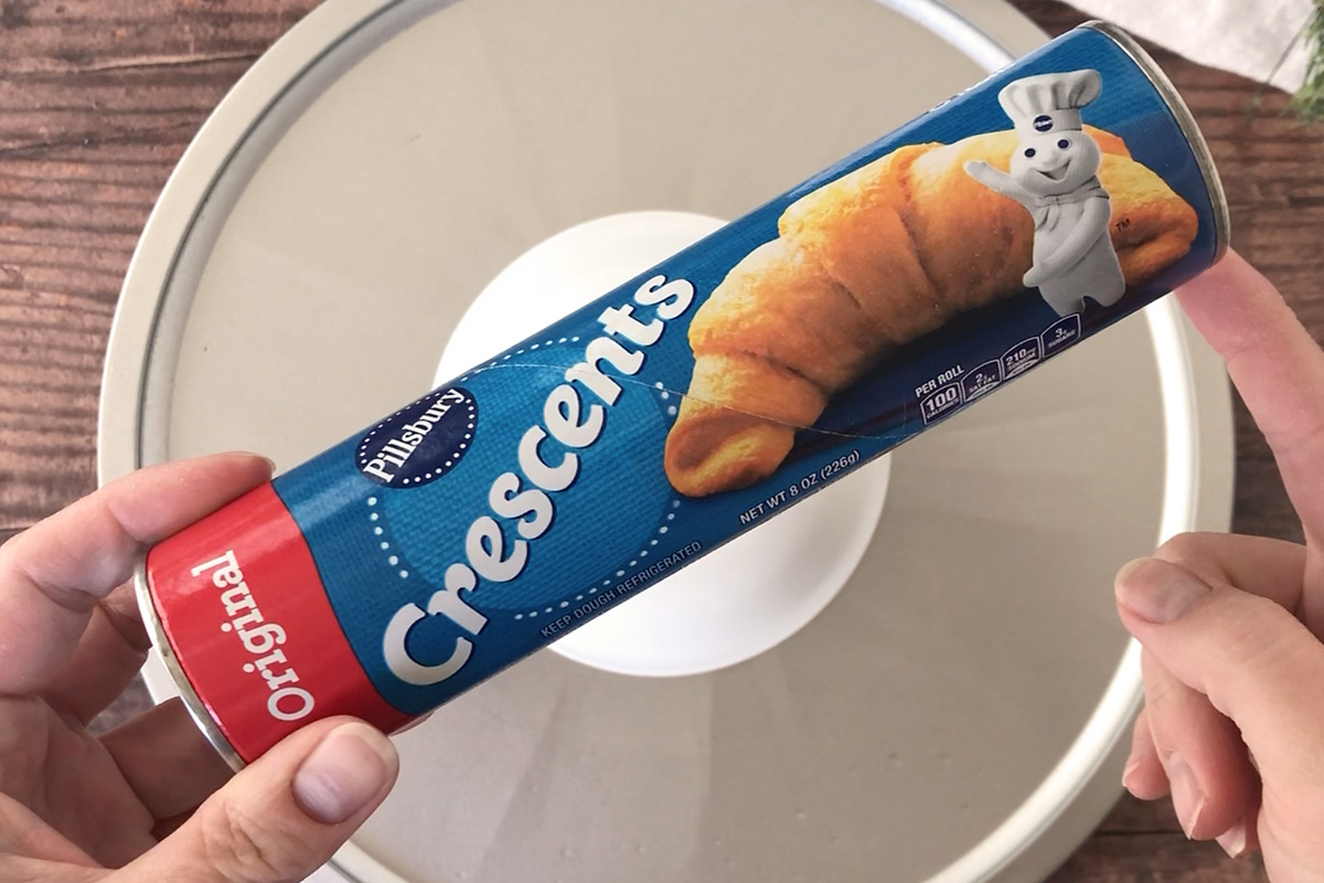 Crescent rolls in a tube