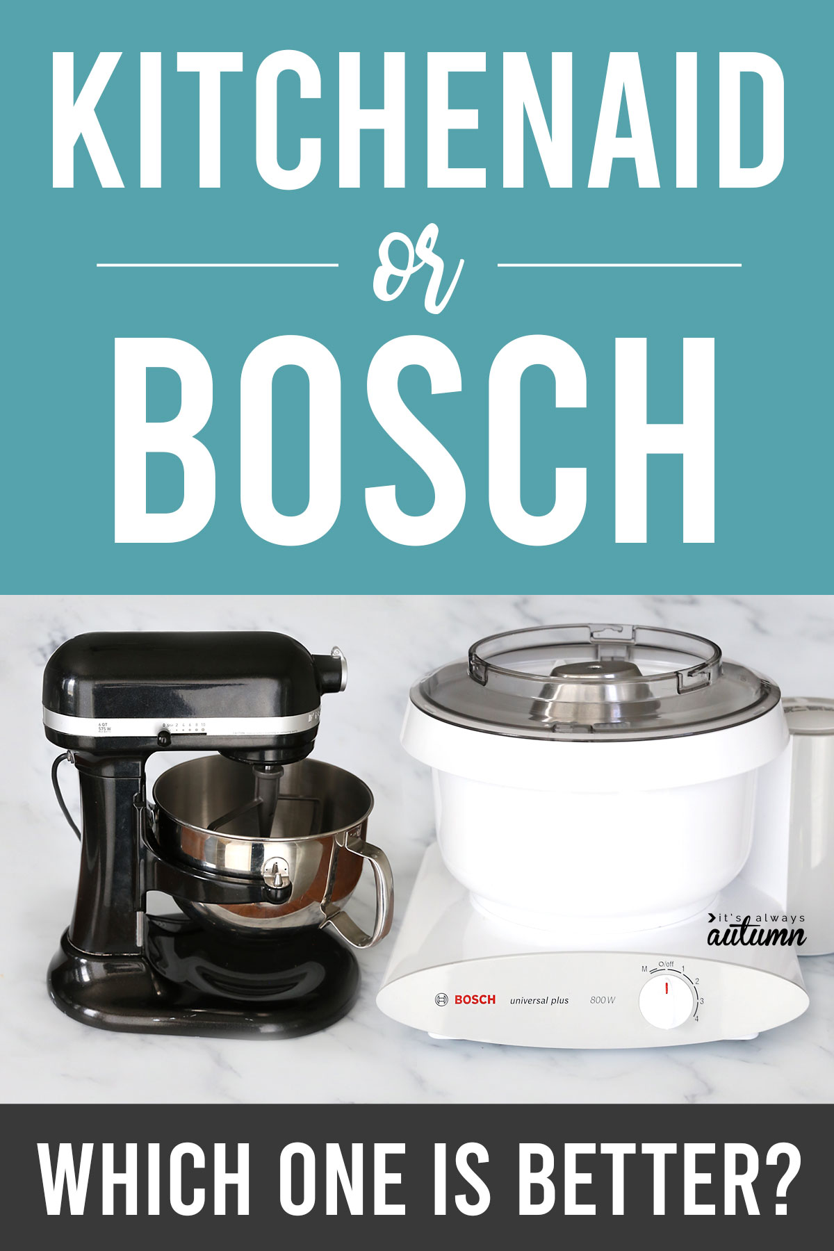 Kitchenaid vs. Bosch: which stand mixer is right for you? Find the pros and cons of each one.