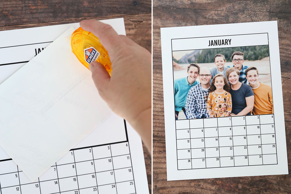 How to make a DIY photo calendar for 2020